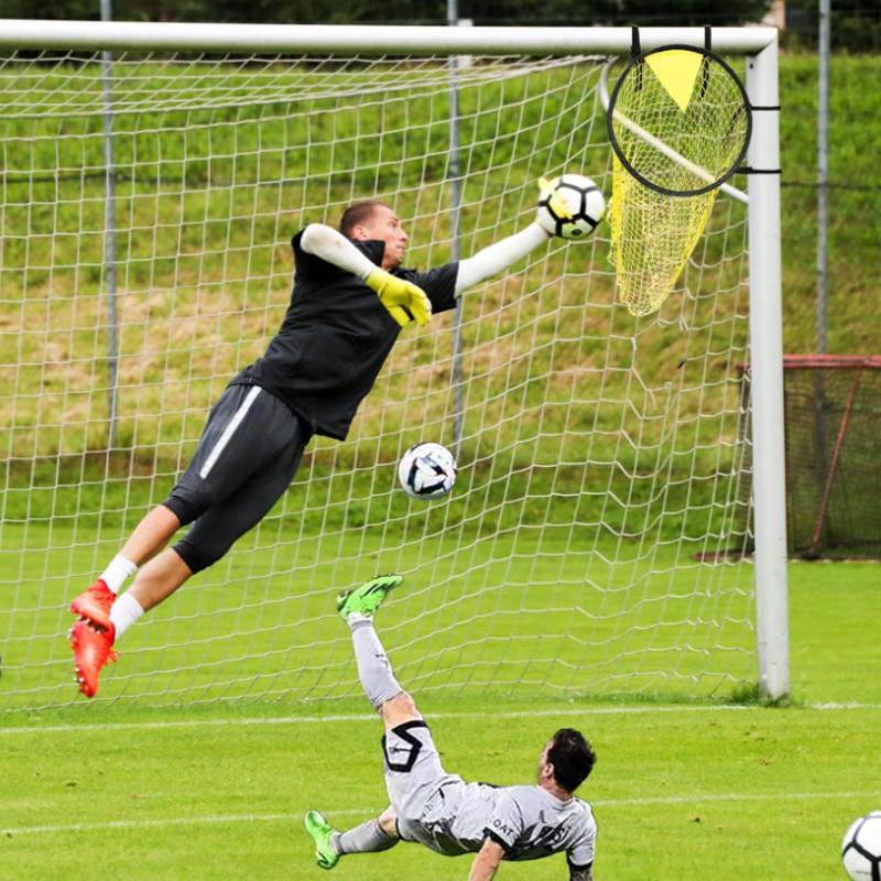 1шт футбольная сетка для ворот, легко прикрепляемое футбольное тренировочное оборудование для стрельбы, складные футбольные верхние корзины для детей и взрослых