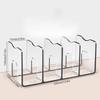 Clear Plastic Purse Handbag Organizer 4 Sections Bag Closet Shelf Divider Purse Display Stand Handbag Storage Organizer Holder