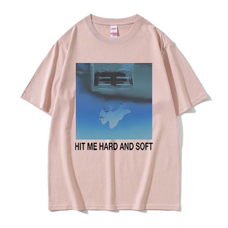 Hit Me Hard and Soft 2024 Тур Футболка Унисекс Женская Мода Певец Тот же Стиль Графический Принт Футболка Мужская Хлопок Оверсайз Футболки
