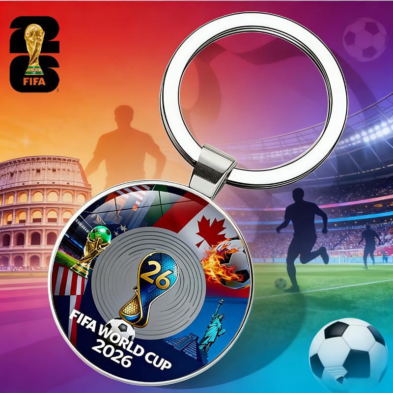 1 шт. Брелок в классическом стиле Чемпионата мира по футболу FIFA, красный кулон из цинкового сплава, для офиса, вечеринки на открытом воздухе, подарок