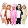 Children Kigurumi Shark Onesie Costume Animal Cosplay Sleepwear For Kid Hooded Jumpsuit Homewear