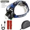 XHP180 2000 000LM Самый яркий светодиодный налобный фонарь с масштабируемой головкой, фонарик, лампа, USB-перезаряжаемый фонарик для кемпинга