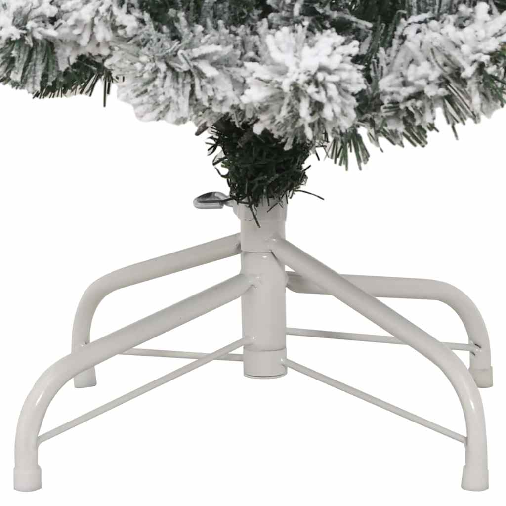 Artificial Foldable Christmas Tree in Green and White 120 cm