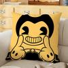 Anime BBendy and Tthe InkMMachine Cushion Cover Soft Durable Reversible PillowCover Home MultiScene Daily Comfort Pillowcase