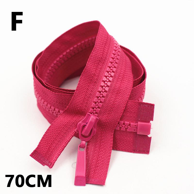 70/90см 5# Смоляная молния Двойной бегунок Молния для пуховика Одежда Сумки Швейные аксессуары Разъемные молнии Ремонтный аксессуар