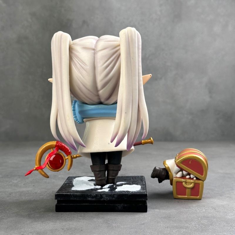 Q-Style Anime Frieren: Beyond Journey'S End Animation Peripheral Model Figure Funeral Lillian Kawaii Desk Decor Toy Gifts