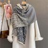 New Luxury Winter Thick Warm Scarf for Women Cashmere Shawl Wraps Pashmina Neckerchief Bufanda Female Long Tassel Echarpe Stole