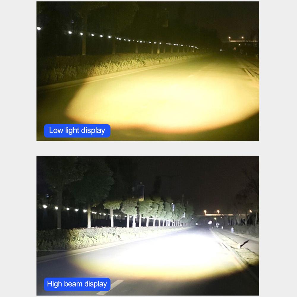 2 шт. светодиодная вспомогательная фара для мотоцикла, прожектор, линза для проектора, внешняя мото-противотуманная фара для телевизора, скутера, фара для вождения 12-80 В