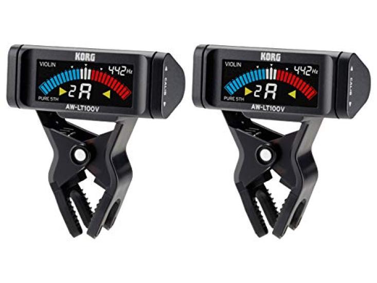 KORG - AW-LT100V Clip-on Tuners for ViolinViola (Set of 2)