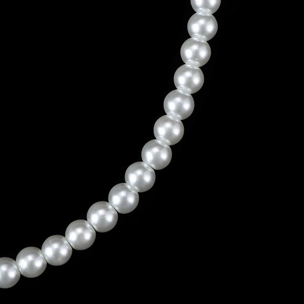 Fashion Strand White Oblate Necklace Pearl Freshwater 7-8mm