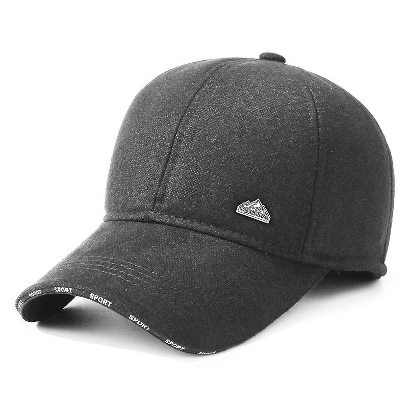 Осенне-зимняя мужская защитная бархатная бейсболка для защиты ушей среднего и пожилого возраста, ветрозащитная, морозостойкая кепка для улицы