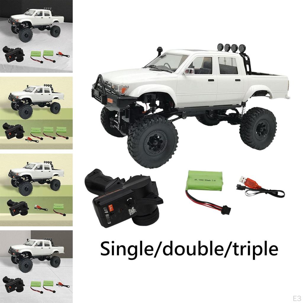 1:16 Scale C64-1 RC Crawler Car 4WD Electric Vehicle Trucks 10 km/H Rechargeable High Speed for