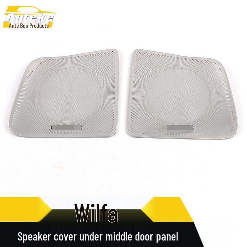 Vellfire Stainless Steel Speaker Cover Accessory for Middle Door Panel
