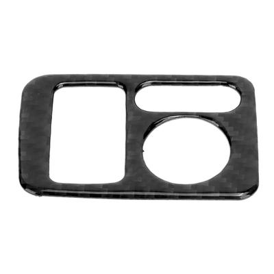 Накладка переключателя регулировки зеркала заднего вида из мягкого углеволокна, крышка ручки электрической регулировки, подходит для