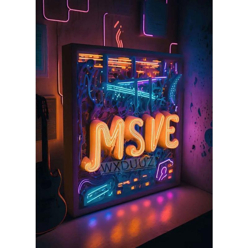 Красочный панк неоновый игровой контроллер 80-х крутой игровой постер для настенного искусства киберспортивная игра кавайный декор комнаты постеры холст живопись