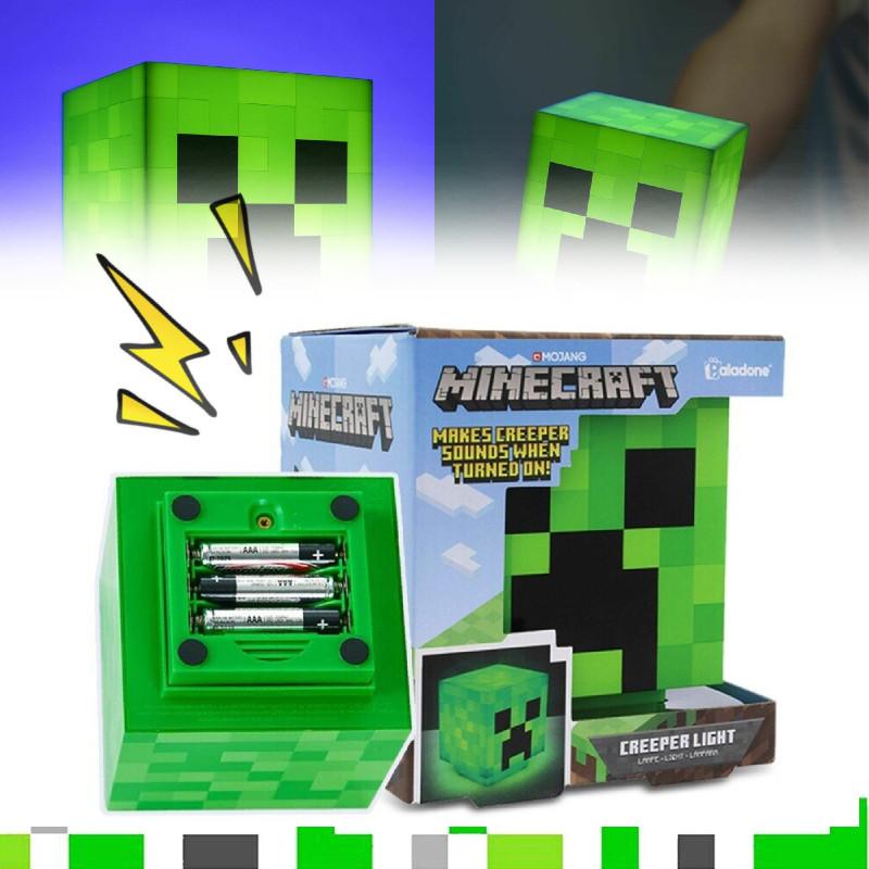 Уникальный светодиодный фонарь-лампа с меняющимся цветом в стиле Minecraft, декоративный подарок для всех
