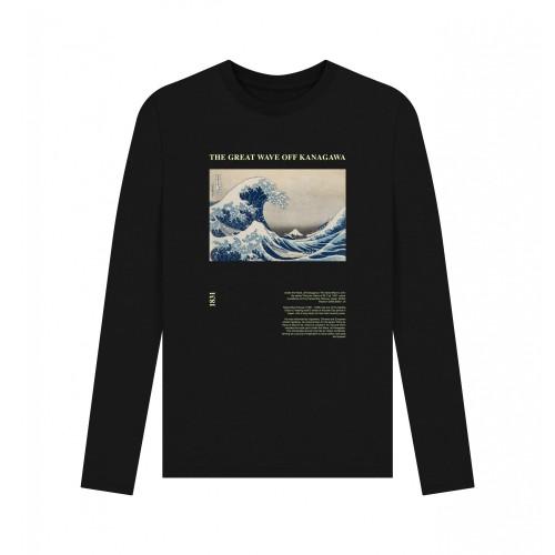 Apoh Unisex Adult 1831 Hokusai Long-Sleeved T-Shirt