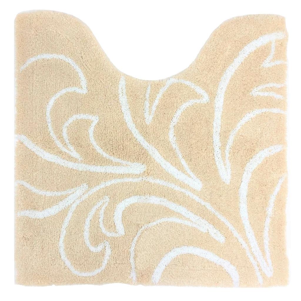 Senko Grace Toilet 60 X 60 Beige with Silver Elegant 39458 Mat, Approx. Cm, Thread, Design,