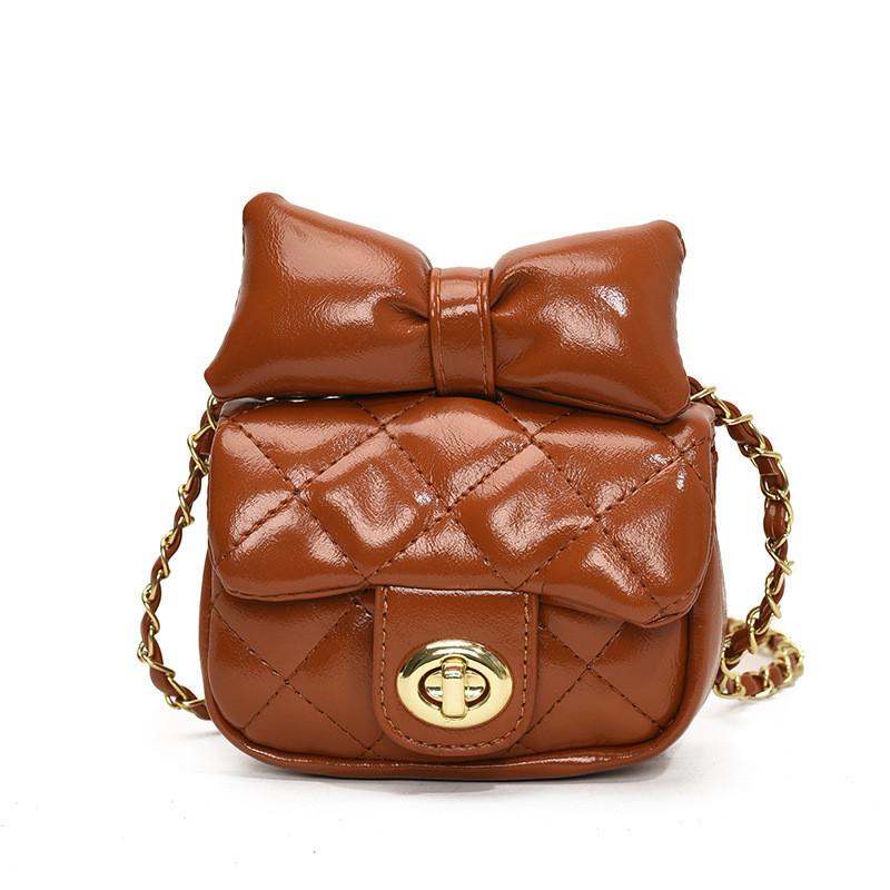 Adorable Butterfly Knot Mini Shoulder Bag For Boys And Girls With Chain Strap