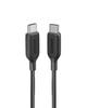 Anker PowerLine III Cable 60W USB PD Compatible with iPhone MacBook iPad and Galaxy USB-C & USB-C 2.0 (0.9m Black) - Ultra-Durable 16/15, Pro/Air,