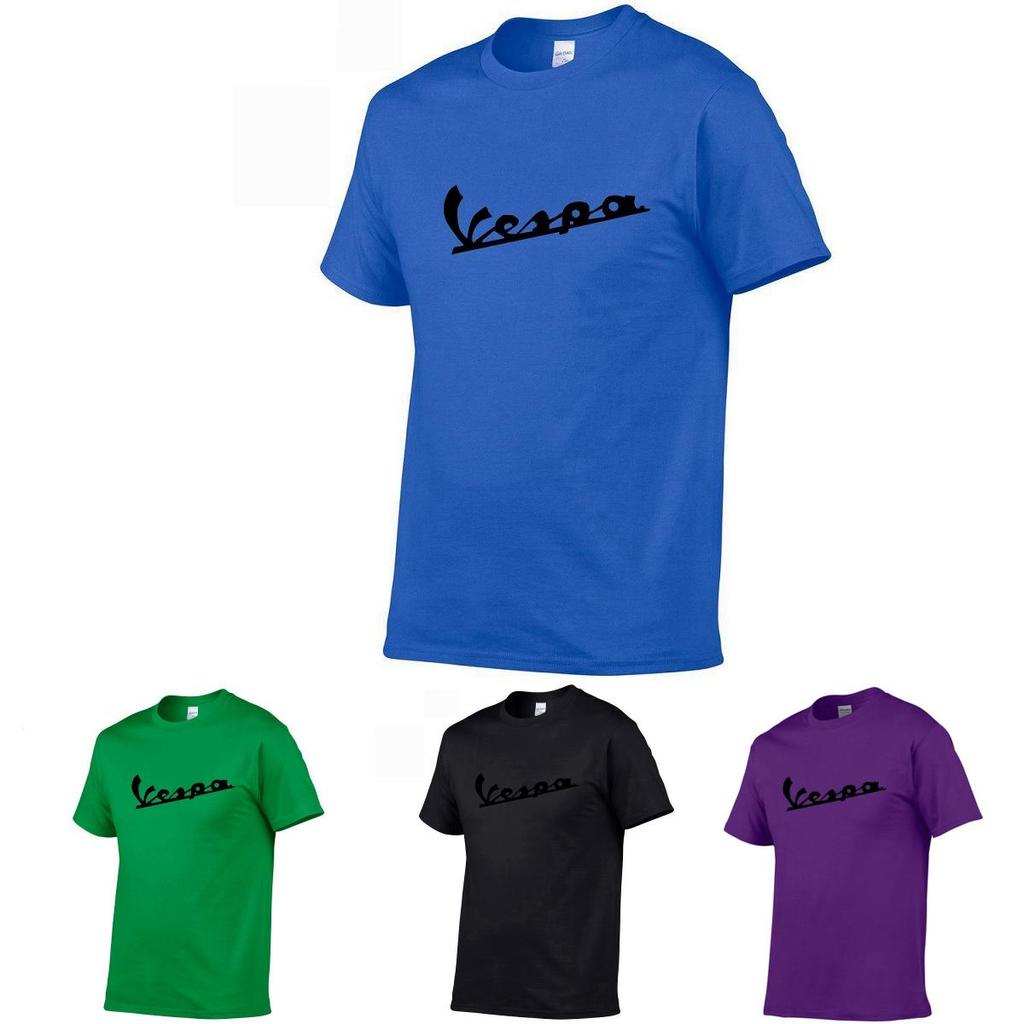Shirt 2017 Men Funny Vespa Tshirt 100 Cotton Summer Short Sleeve Round