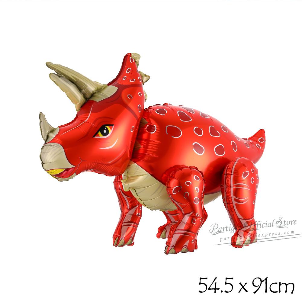 Большие 4D ходячие воздушные шары с динозаврами, динозавры Юрского периода, товары для вечеринок, детские украшения на день рождения, джунгли, дракон, фольга, Globos