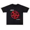Printed Rock Anthrax Band Album Heavyweight ShortSleeved TShirt Loose Vintage American Style Loose Fit