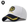European and American Navy Baseball Cap White Baseball Cap Four Seasons Universal Retro Captain Navy Etiquette Cap