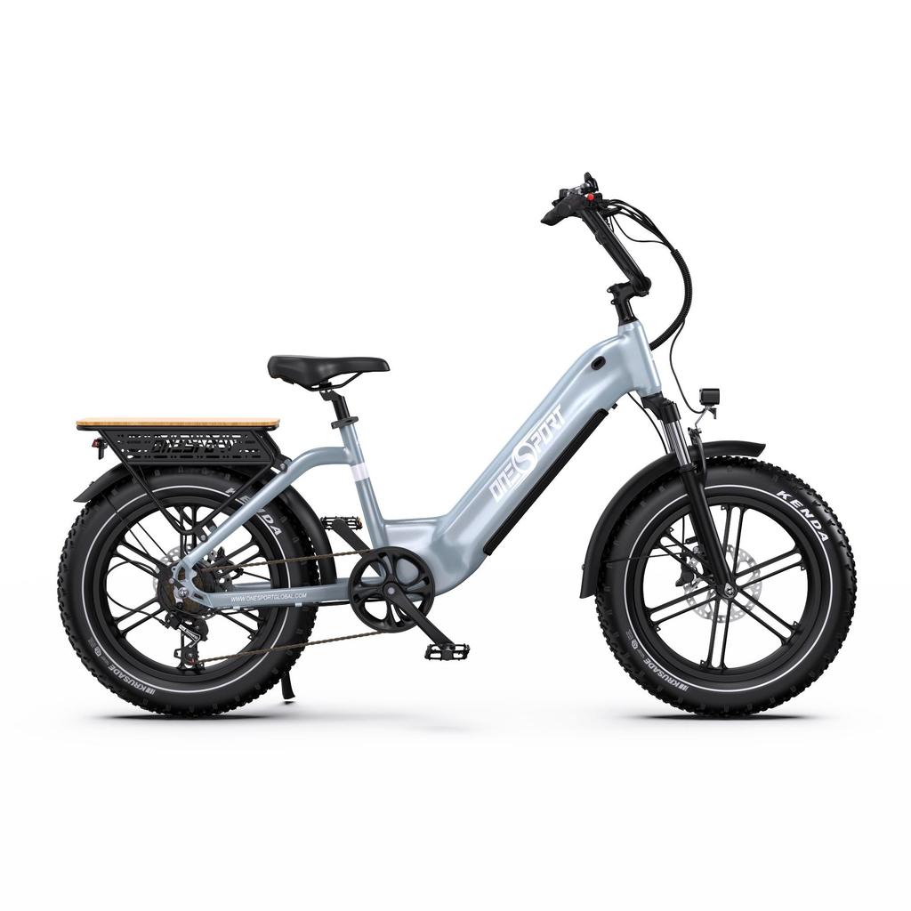 Electric bicycle ONESPORT OT08, 500W motor, 48V 18AH battery, top speed 25 km/h, cruising range 90km, 20*4.0 inch tires