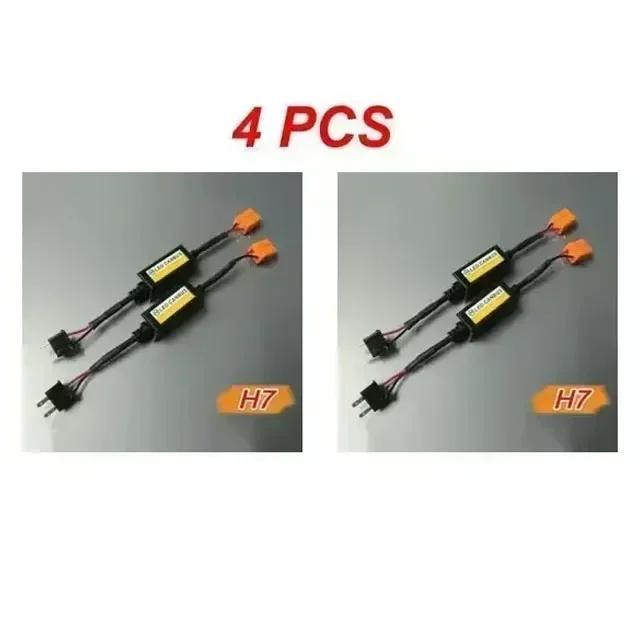 1/4 шт. Светодиодный адаптер-декодер Canbus Для H1 H4 H7 H11 9005 9006 9012 Проводка против мерцания Резистор для ламп Отмена предупреждения об ошибке