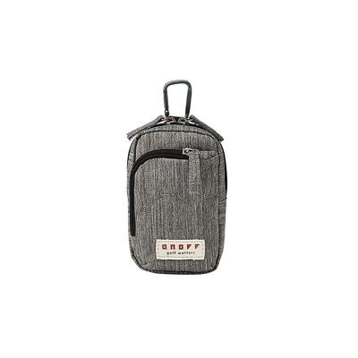 Кейс для дальномера ONOFF Golf, Мультикейс OA2225-88, Пепельно-серый меланжевый, Чехол-аксессуар с карабином и петлей для ремня