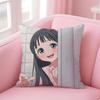 Anime Cartoon TTomorrows My GGirlG Cushion Cover Pillow Case Soft Skin Friendly Fabric  Concealed Zipper