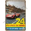 24 часа Ле-Мана Гоночное Соревнование в 1999 Металлическая Жестяная Табличка Декор Винтажная Настенная Тарелка Постер Классические Жестяные Таблички Декор для Гаража Бара