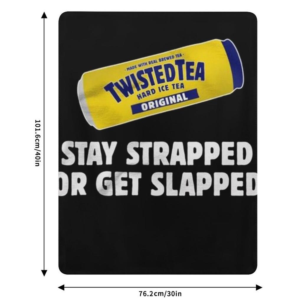 Twisted Tea Оставайся в безопасности или получи пощечину Плед Легкий теплый плед для использования в помещении и на улице