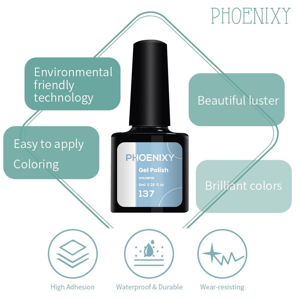 PHOENIXY, 8 мл, гель для быстрого наращивания, молочно-белый, телесный, розовый, твердый гель, полуперманентный, УФ-светодиодный, для быстрого наращивания дизайна ногтей