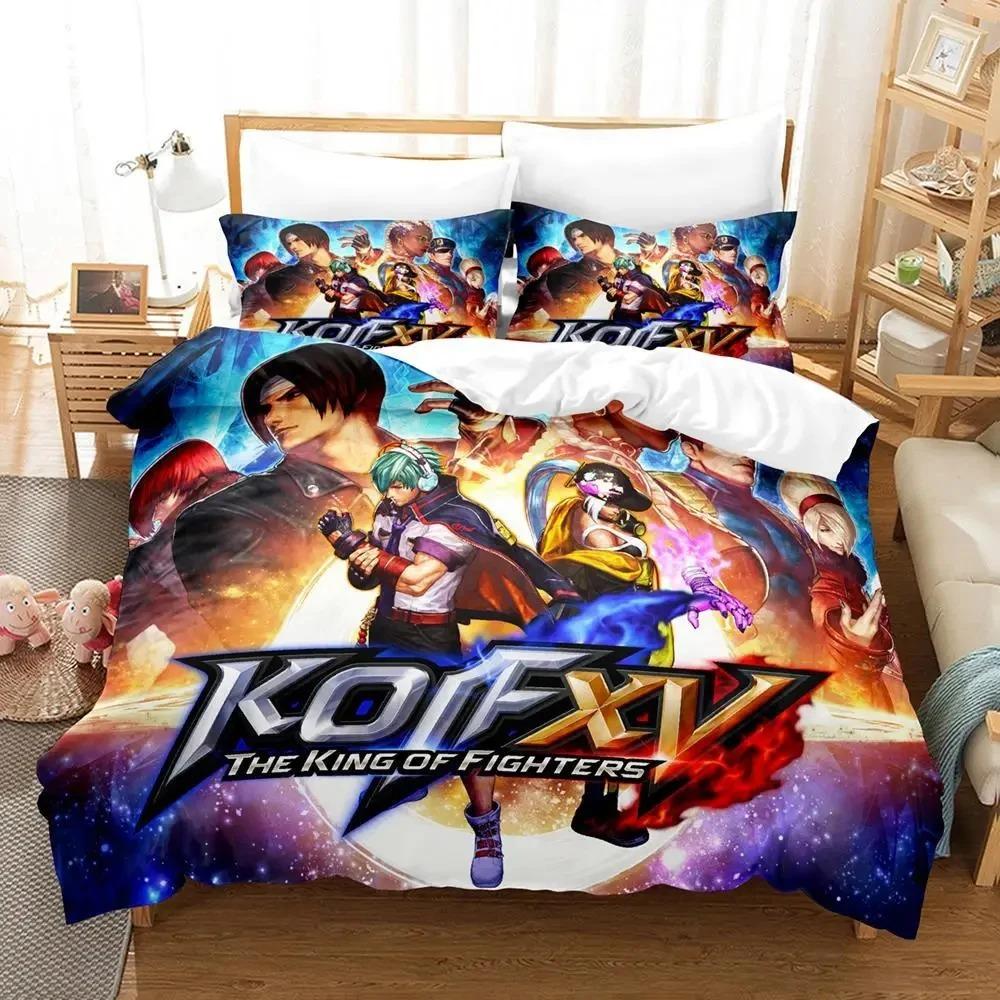 Anime The King Of Fighter Bedding Set Single Twin Double Queen King Cal King Size Bed Linen Set