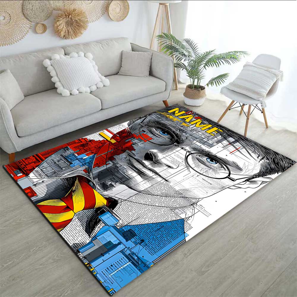 Warner Bros. Works (34) Customize your name rug, office chair cushion, home bedroom living room gift.