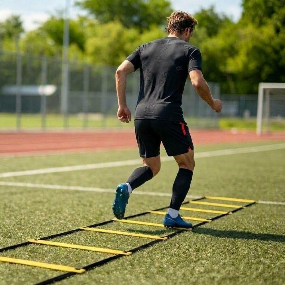 Adjustable Length Speed Training Ladder Carrying Bag Included Football Training Ladder Basketball