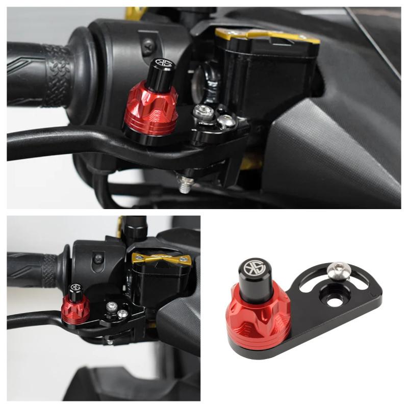 Chekis Modification Accessories Motorcycle Horn Button Parking Lock Slope Brake Switch Assistant with Limit Screw Does N