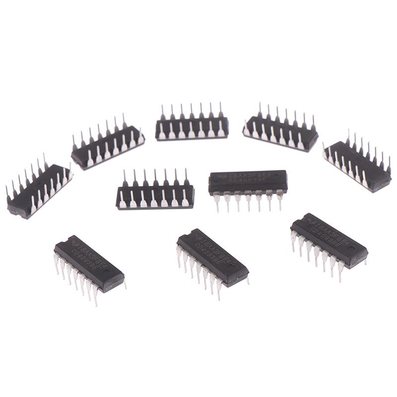 10 шт. Cd4093Be Cd4093 4093 Dip-14 Ti чип Ic