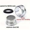 3Pcs Brass Water Saving Faucet Tap Aerator M24 Thread Bathroom Faucet Bubbler Stainless Steel Replaceable Filter Mixed Nozzle