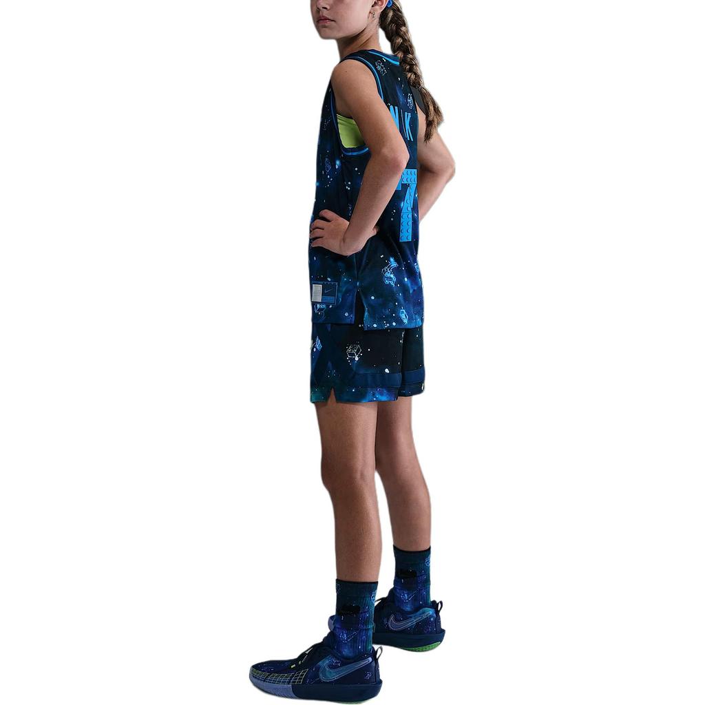 Nike X LEGO® Dri-Fit FW25 Collection Crossover Logo Sweat-Absorbing Knit Casual Shorts Kids Shorts HV6736-477