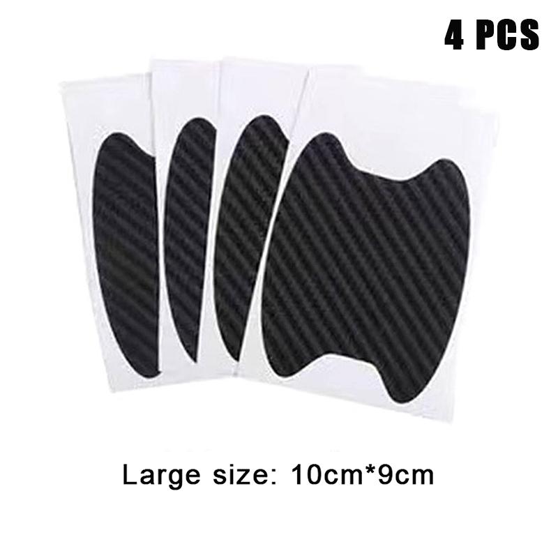 4 шт. Индивидуальная наклейка на дверь автомобиля из углеродного волокна, устойчивая к царапинам, защитная пленка для автомобильных ручек, аксессуары для внешнего стайлинга