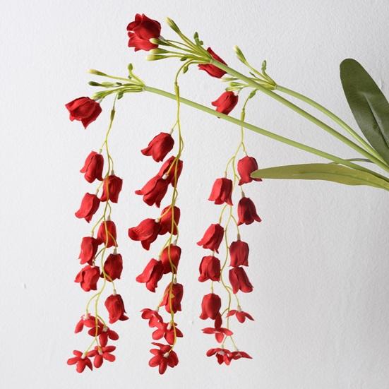 42,5" Длинный Стебель Ландыша Искусственная Подвесная Гирлянда из Цветов Ландыша для Высокой Вазы Свадебное Мероприятие Декор Заднего Плана Патио Садовая Комната