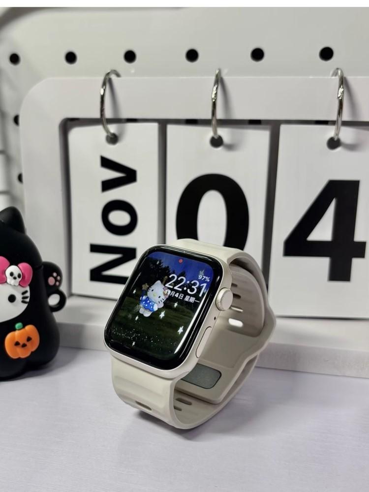 Ремешок Для Apple Watch Браслет 44мм 49мм 45мм 46 42мм 40мм 41мм спортивный Силиконовый браслет correa iwatch Серия 7 6 3 se 8 9 10 ultra 2