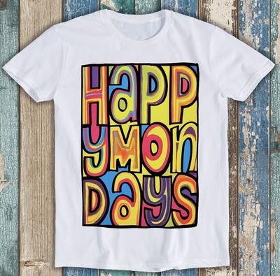 Happy Mondays Инди-танцевальное ТВ-шоу Мэдчестер 90-е Без Райдер Подарочная футболка M1408