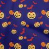 Хлопковая гибкая синяя ткань Хэллоуин Швейный материал Ткань с принтом по двору 40 дюймов