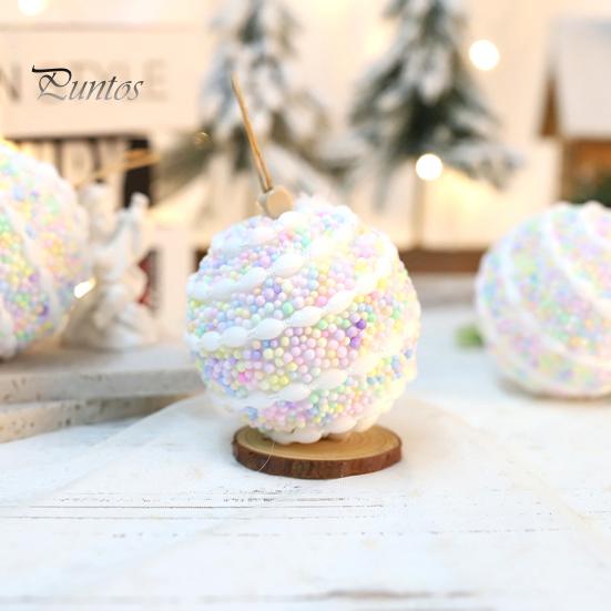 3 шт. Рождественские шары, декоративные небьющиеся пенопластовые рождественские лампочки, юбка для елки, домашний декор для вечеринки и праздника