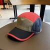 Кепка Splicing Contrast, мужская бейсболка, модная хип-хоп-пятикомпонентная кепка, кепка для скейтборда, женская солнцезащитная спортивная кепка с загнутыми полями