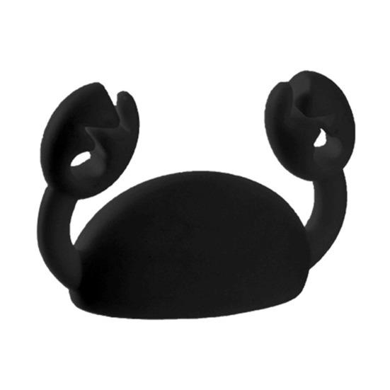 Клейкий зажим для кабеля с мультяшным крабом, домашний офис, стол, органайзер для шнура для зарядки телефона, держатель, держатель, блок питания, зажим для управления проводами